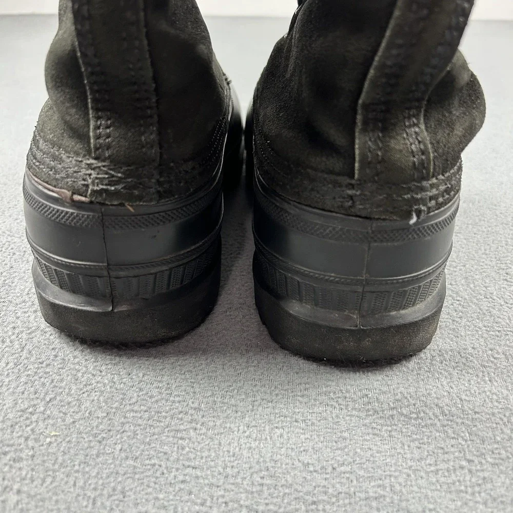Vintage Sorel Boots Mens Size 8 Black Insulated‎ Winter Waterproof Made USA 90s